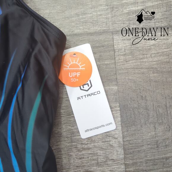 Attraco Boyshort One Piece Swimsuit Size XL - Picture 3 of 6